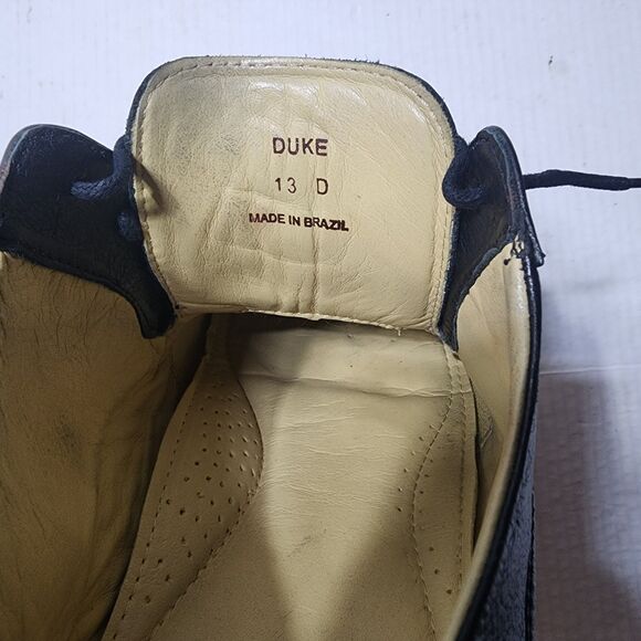 Belvedere Duke Leather Lace Up Cap Toe Oxford Black Derby Men's Shoes Size 13 D - Picture 2 of 12